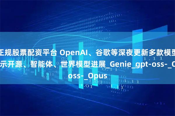 正规股票配资平台 OpenAI、谷歌等深夜更新多款模型，展示开源、智能体、世界模型进展_Genie_gpt-oss-_Opus